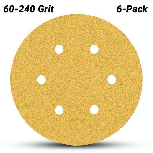 Bosch 2.608.900.822 EXPERT 6-Pack 150mm (6”) 60-240 Grit C470 Sandpaper Sanding Disc – image 2