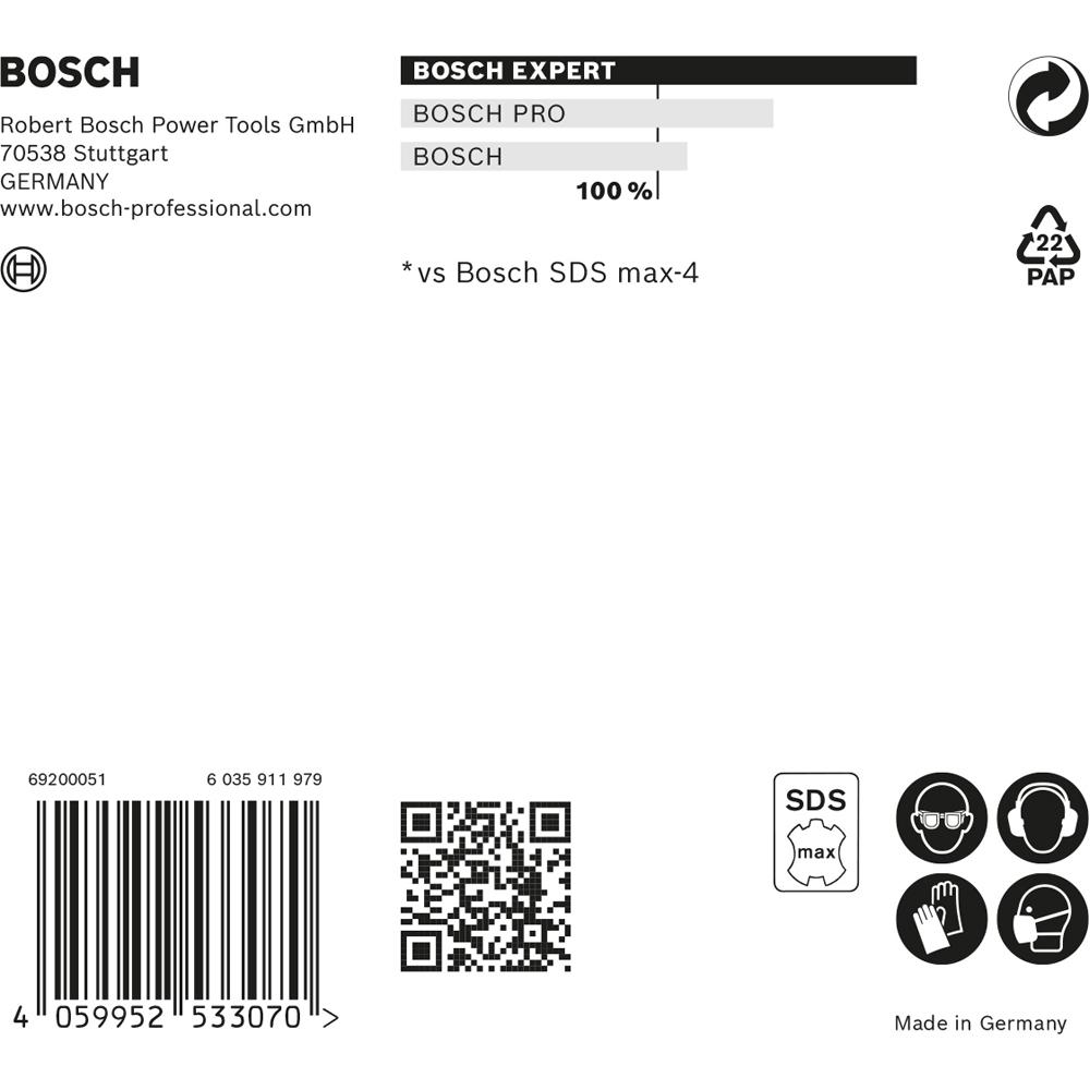 Bosch 2.608.900.233 EXPERT 22mm x 200mm x 320mm SDS MAX-8X Hammer Drill Bit – image 10