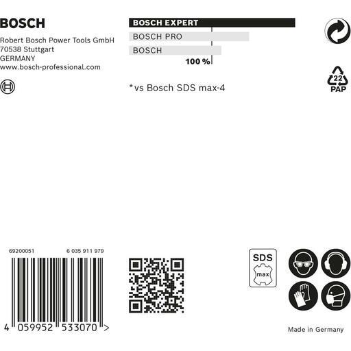 Bosch 2.608.900.233 EXPERT 22mm x 200mm x 320mm SDS MAX-8X Hammer Drill Bit – image 10