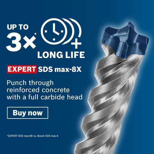 Bosch 2.608.900.233 EXPERT 22mm x 200mm x 320mm SDS MAX-8X Hammer Drill Bit – image 6