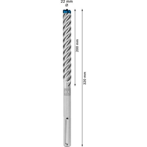 Bosch 2.608.900.233 EXPERT 22mm x 200mm x 320mm SDS MAX-8X Hammer Drill Bit – image 2