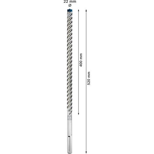 Bosch 2.608.900.234 EXPERT 22mm x 400mm x 520mm SDS MAX-8X Hammer Drill Bit – image 4