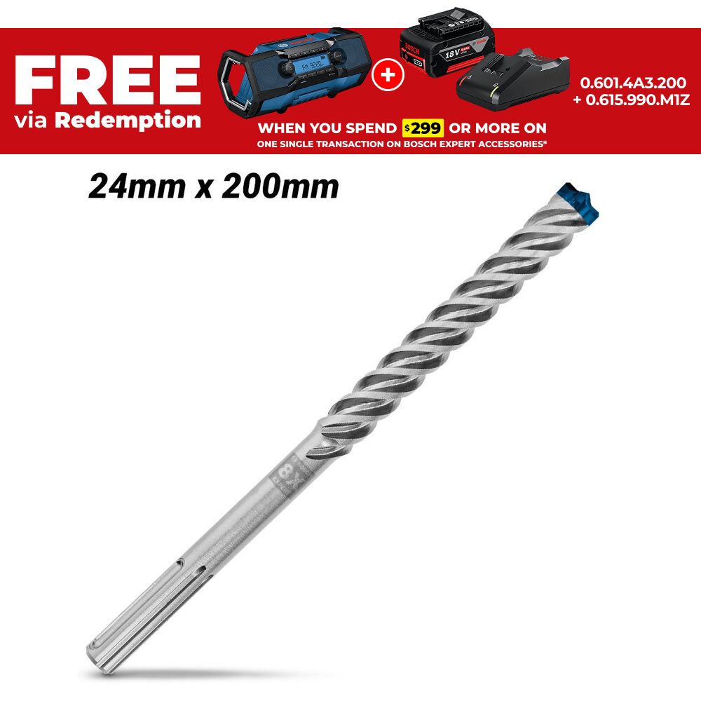 Bosch 2.608.900.238 EXPERT 24mm x 200mm x 320mm SDS MAX-8X Hammer Drill Bit – image 1