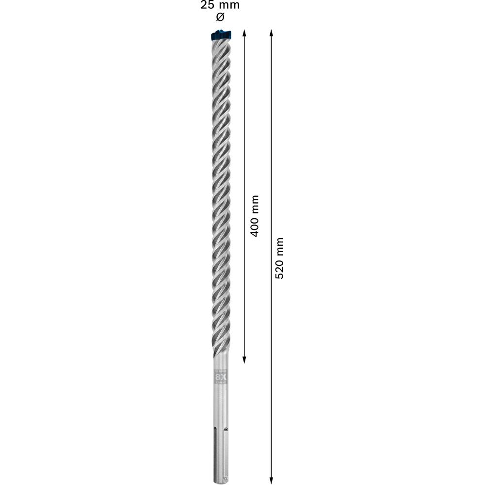 Bosch 2.608.900.241 EXPERT 25mm x 400mm x 520mm SDS MAX-8X Hammer Drill Bit – image 5