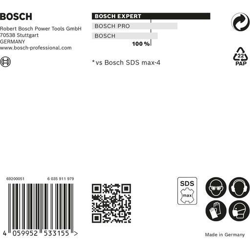 Bosch 2.608.900.241 EXPERT 25mm x 400mm x 520mm SDS MAX-8X Hammer Drill Bit – image 12