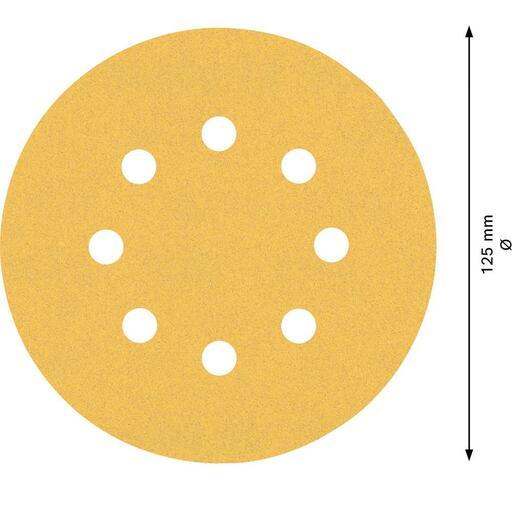 Bosch 2.608.900.807 EXPERT 5-Pack 125mm (5”) 120 Grit C470 Sandpaper Sanding Disc – image 5