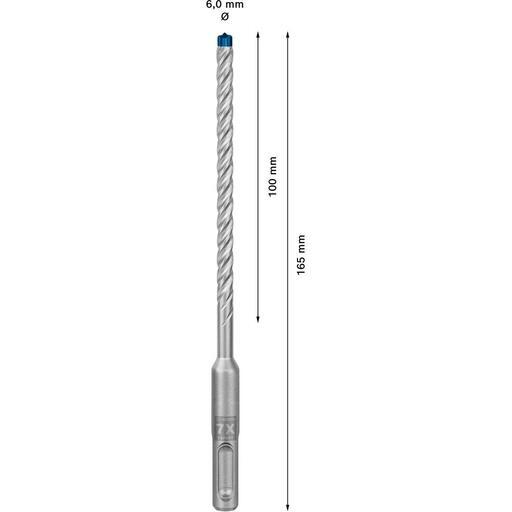 Bosch 2.608.900.160 EXPERT 10-Pack 6mm x 100mm x 165mm SDS Plus-7X Hammer Drill Bits – image 12