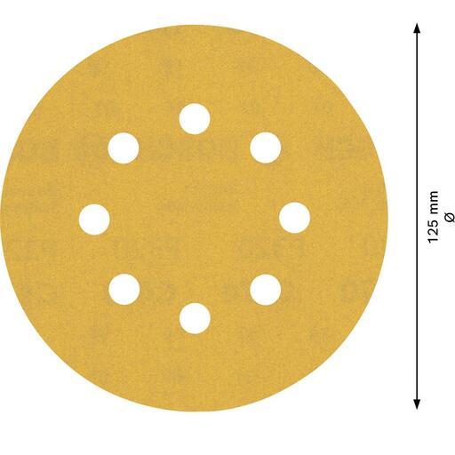 Bosch 2.608.900.810 EXPERT 5-Pack 125mm (5”) 320 Grit C470 Sandpaper Sanding Disc – image 4