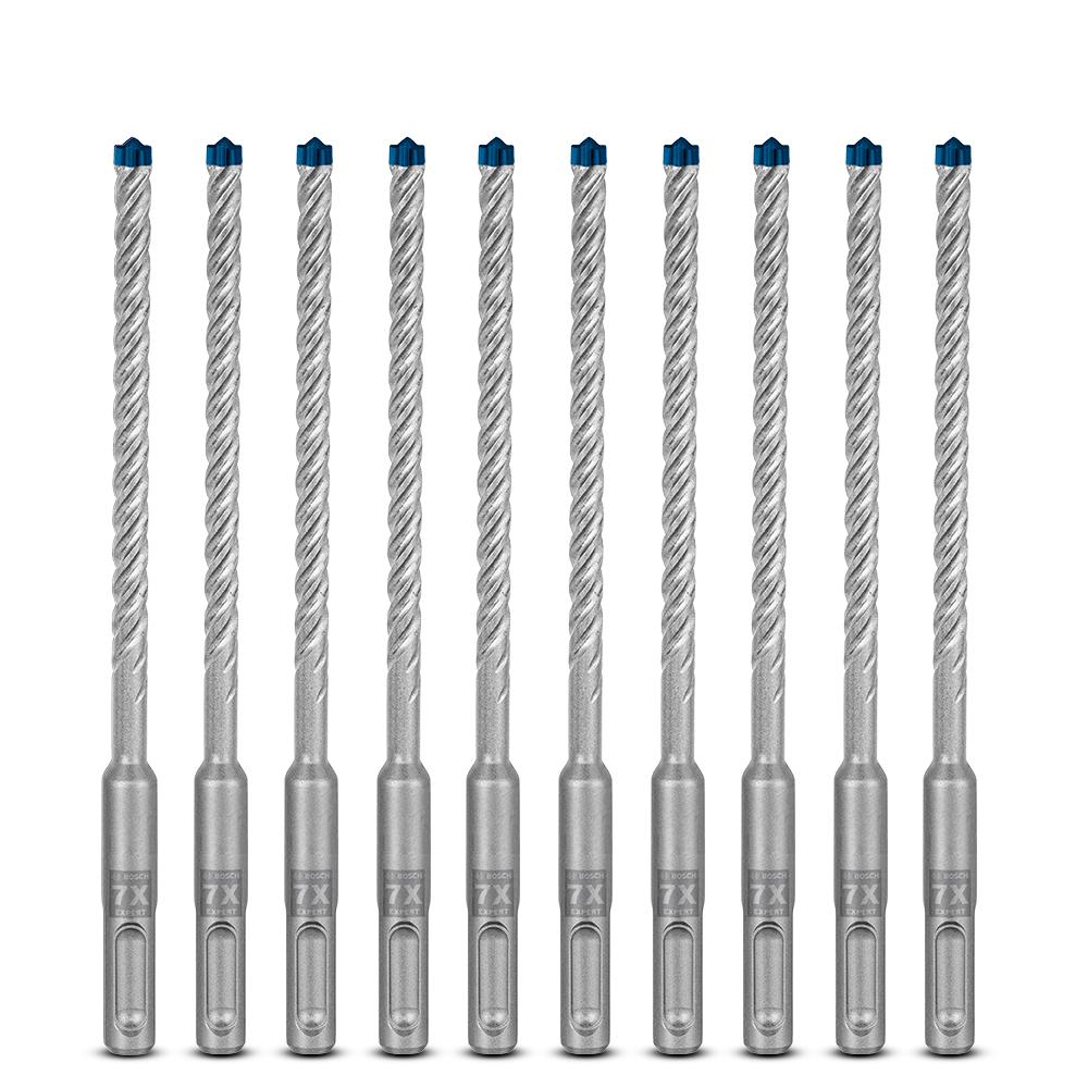 Bosch 2.608.900.163 EXPERT 10-Pack 6.5mm x 100mm x 165mm SDS Plus-7X Hammer Drill Bits – image 5
