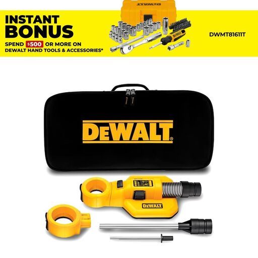 DeWalt DWH050-XJ Drilling Dust Extraction System and Hole Cleaning