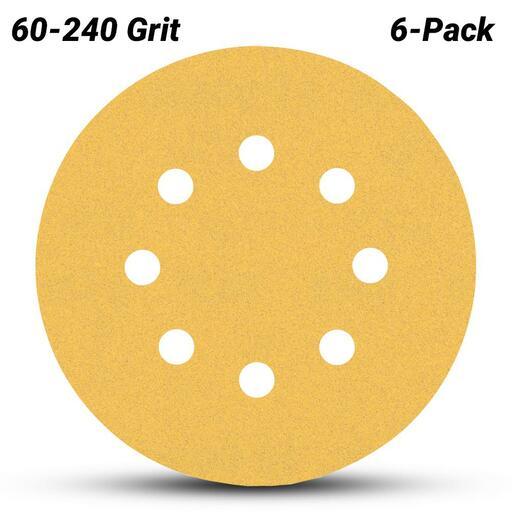 Bosch 2.608.900.812 EXPERT 6-Pack 125mm (5”) 60-240 Grit C470 Sandpaper Sanding Disc – image 2