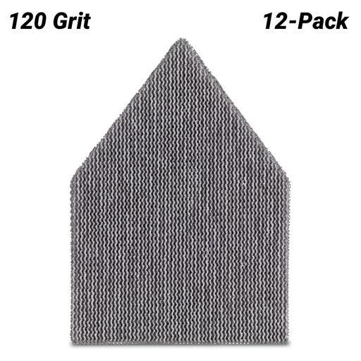 Milwaukee 48805120 12-Pack 120 Grit Pentagon Hook & Loop Net Sandpaper for M12FDSS0 – image 2
