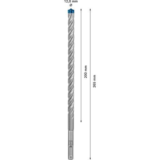 Bosch 2.608.900.110 EXPERT 12mm x 200mm x 265mm SDS PLUS-7X Hammer Drill Bit – image 2