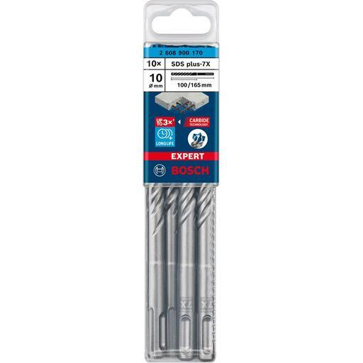 Bosch 2.608.900.170 EXPERT 10-Pack 10mm x 100mm x 165mm SDS Plus-7X Hammer Drill Bits – image 11