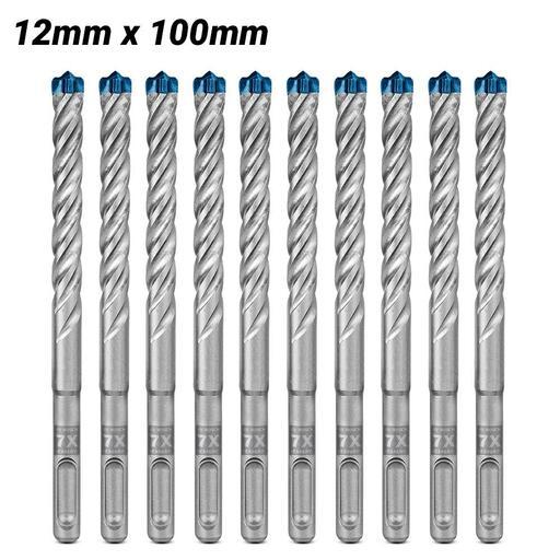 Bosch 2.608.900.173 EXPERT 10-Pack 12mm x 100mm x 165mm SDS Plus-7X Hammer Drill Bits – image 4