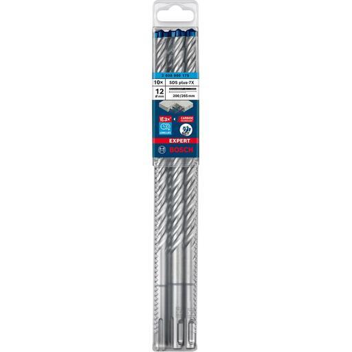 Bosch 2.608.900.175 EXPERT 10-Pack 12mm x 200mm x 265mm SDS Plus-7X Hammer Drill Bits – image 10
