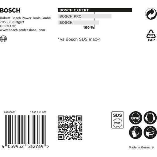 Bosch 2.608.900.202 EXPERT 12mm x 400mm x 540mm SDS MAX-8X Hammer Drill Bit – image 8
