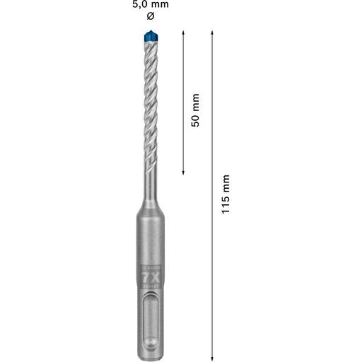 Bosch 2.608.900.059 EXPERT 5mm x 50mm x 115mm SDS Plus-7X Hammer Drill Bit – image 8