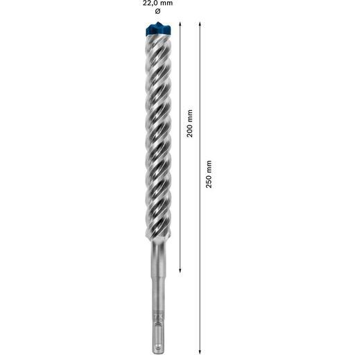 Bosch 2.608.900.146 EXPERT 22mm x 200mm x 250mm SDS PLUS-7X Hammer Drill Bit – image 2