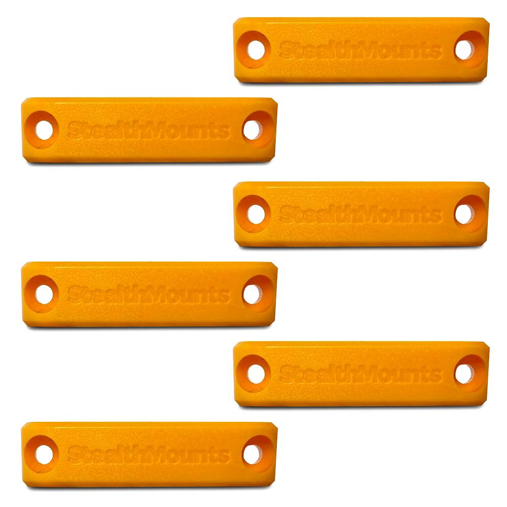 StealthMounts BB-YLW-6 6-Pack Universal Bench Belt Mount - Yellow – image 3