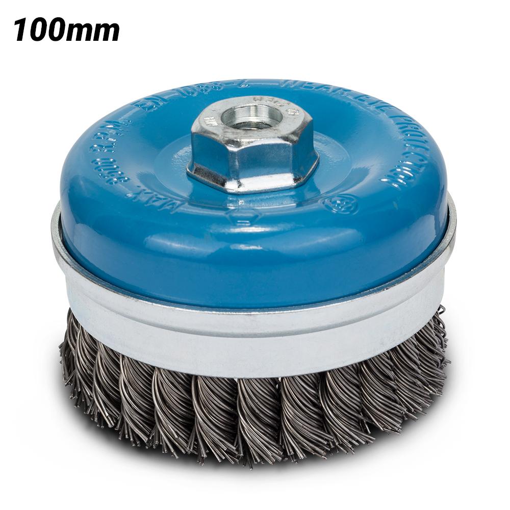 Bosch GWS TOPFB.100GZ (1.608.614.002) 100mm Knotted 0.8mm Steel Wire Cup Brush – image 1