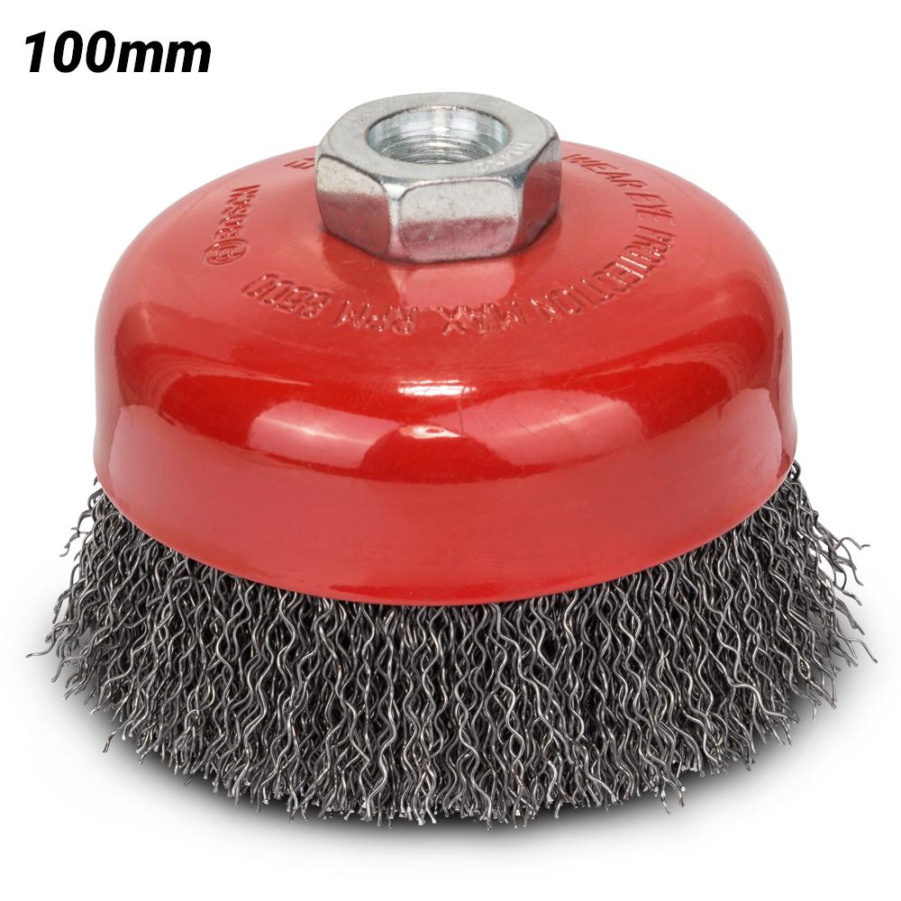Bosch GWS TOPFB 100 (1.608.614.011) 100mm Crimped 0.5mm Steel Wire Cup Brush – image 1