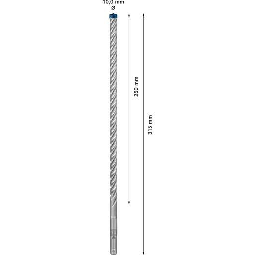 Bosch 2.608.900.100 EXPERT 10mm x 250mm SDS Plus-7X Hammer Drill Bit – image 2