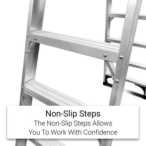 Climbrite CAL8S 8-Step Aluminium Double Sided Step Ladder – image 7