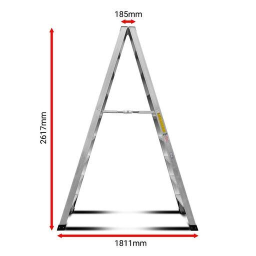 Climbrite CAL8S 8-Step Aluminium Double Sided Step Ladder – image 4
