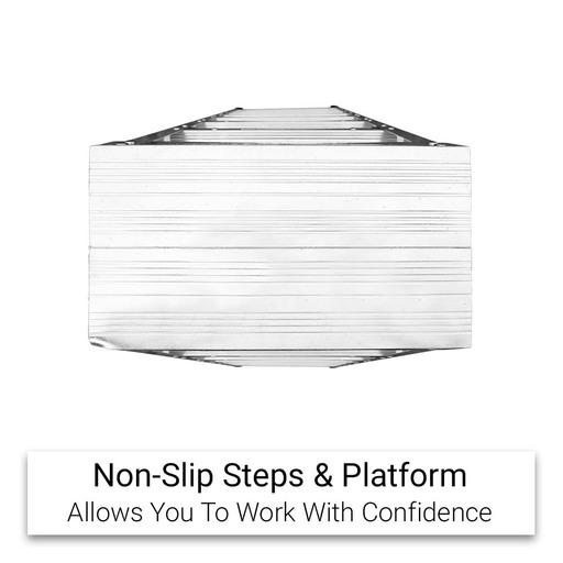 Climbrite CAL8S 8-Step Aluminium Double Sided Step Ladder – image 10