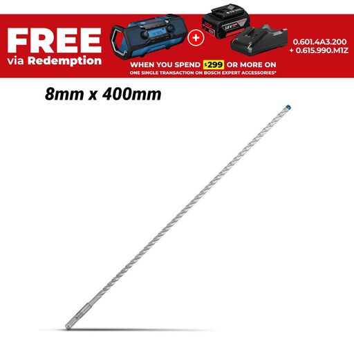 Bosch 2.608.900.093 EXPERT 8mm x 400mm SDS Plus-7X Hammer Drill Bit