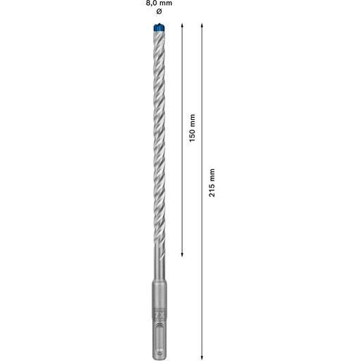 Bosch 2.608.900.089 EXPERT 8mm x 150mm SDS Plus-7X Hammer Drill Bit – image 5