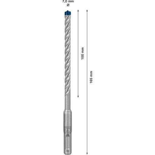 Bosch 2.608.900.084 EXPERT 7mm x 100mm SDS Plus-7X Hammer Drill Bit – image 4