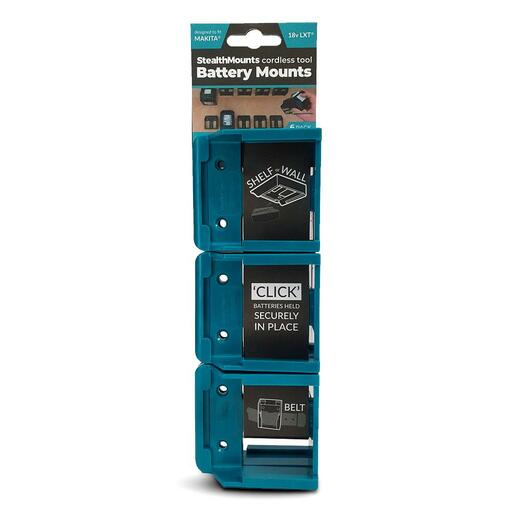 StealthMounts BM-MK18-BLU-6 18V Makita LXT 6-Pack Blue Battery Mounts – image 3
