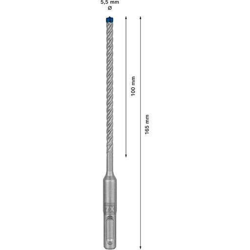 Bosch 2.608.900.066 EXPERT 5.5mm x 100mm SDS Plus-7X Hammer Drill Bit – image 2