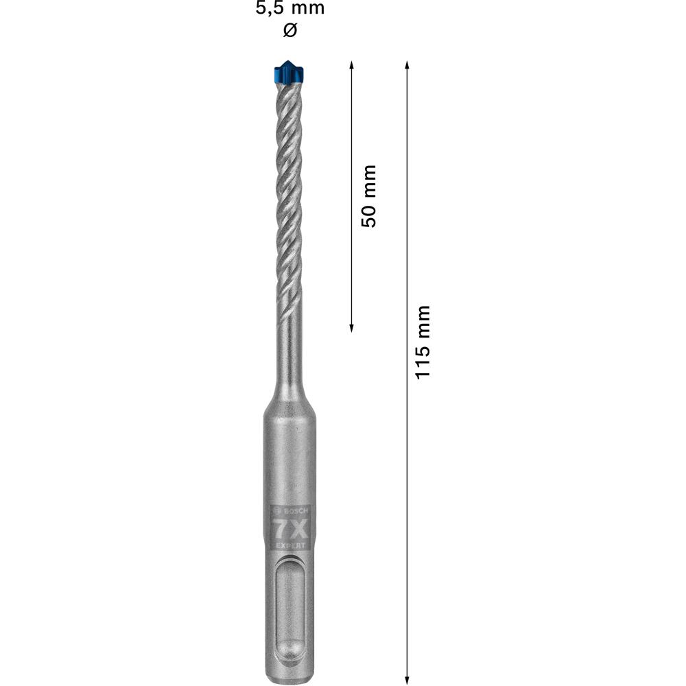 Bosch 2.608.900.065 EXPERT 5.5mm x 50mm SDS Plus-7X Hammer Drill Bit – image 7