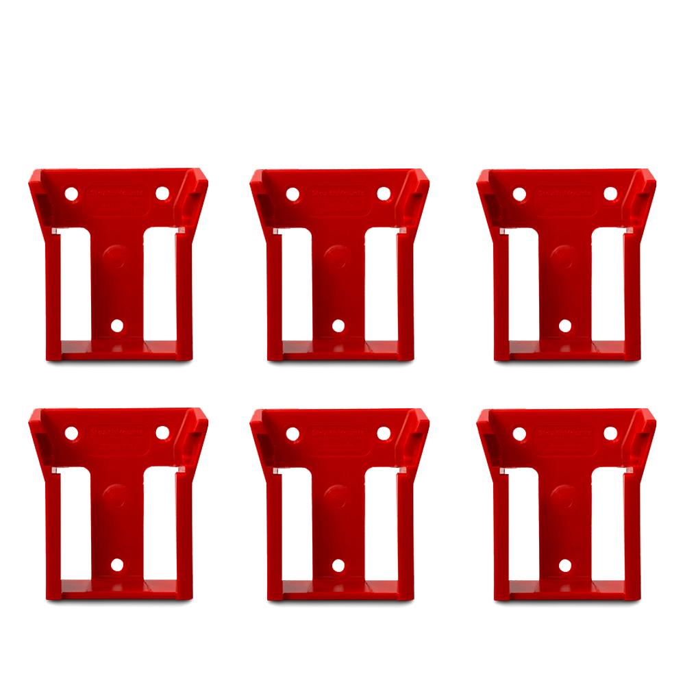 StealthMounts BM-MW18-RED-6 M18 Milwaukee 6-Pack Red Battery Mounts – image 4