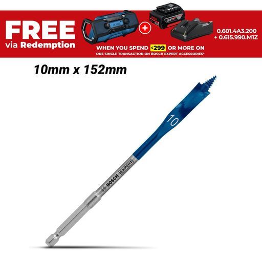 Bosch 2.608.900.311 EXPERT 10mm x 152mm Self Cut Speed Spade Bit