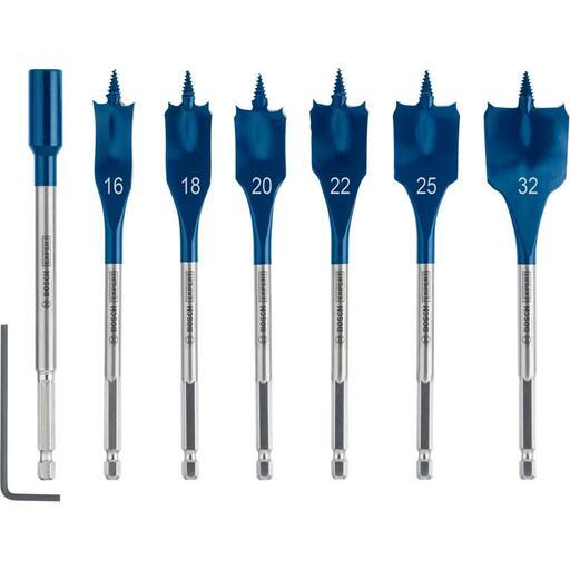 Bosch 2.608.900.334 EXPERT 7pce 16mm-32mm Self Cut Speed Spade Drill Bit Set – image 9