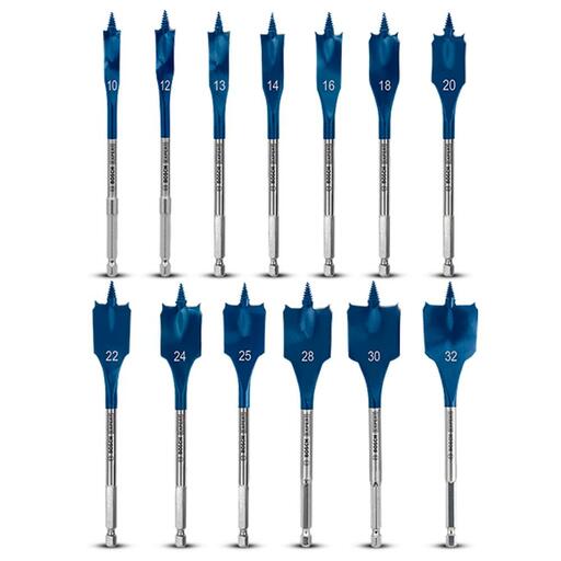 Bosch 2.608.900.336 EXPERT 13pce 10mm32mm Self Cut Speed Spade Drill