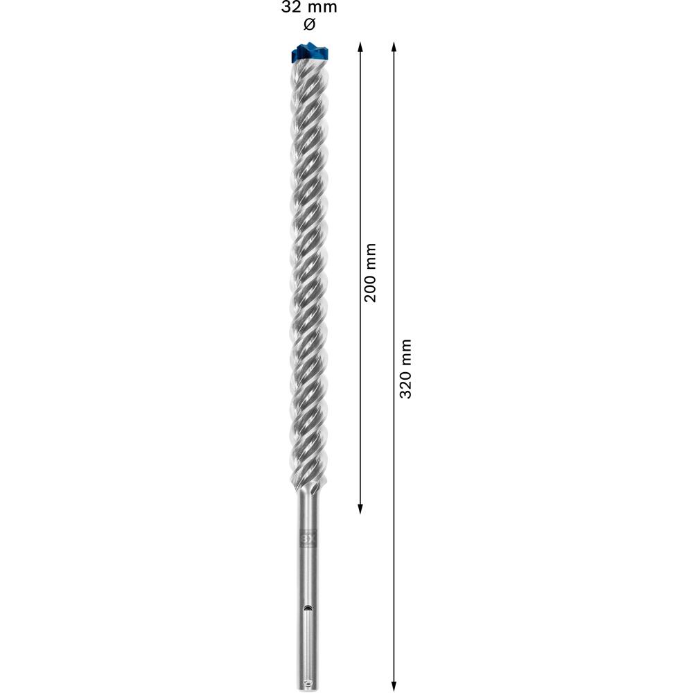 Bosch 2.608.900.255 EXPERT 32mm x 400mm x 520mm SDS MAX-8X Hammer Drill Bit – image 8
