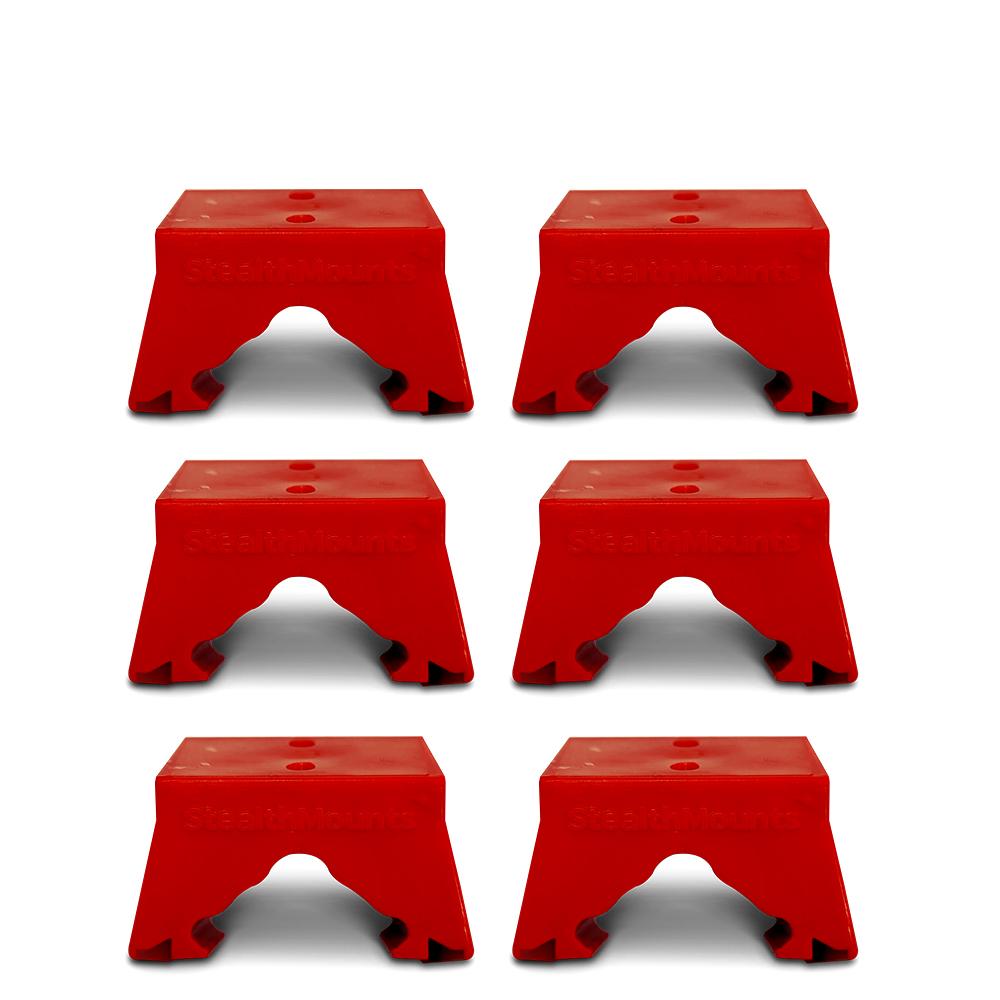 StealthMounts BM-MW12-RED-6 M12 Milwaukee 6-Pack Red Battery Mounts – image 5
