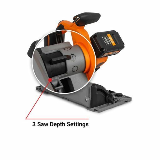 Bayer BTS20165 40V (20V x 2) 4.0Ah Li-ion Cordless Brushless 165mm (6-1/2") Track Saw Combo Kit – image 4