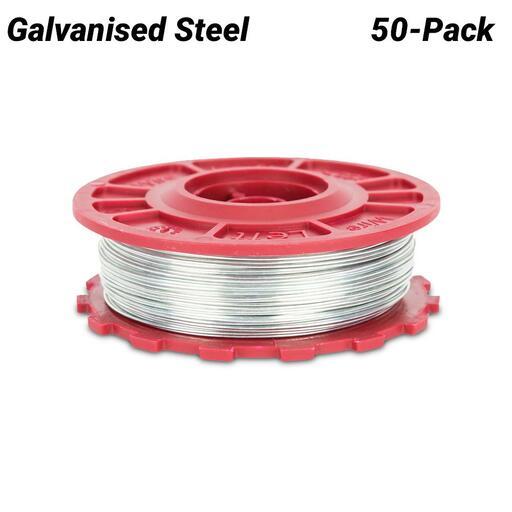 RAPIDTOOL TWG-50A 50-Pack Galvanised Steel Tie Wire Suits RT-40A & RT-60A