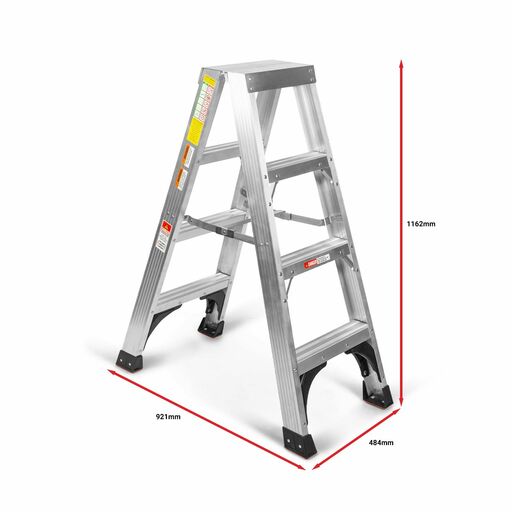 Climbrite CAL3S 3-Step Aluminium Double Sided Step Ladder – image 3