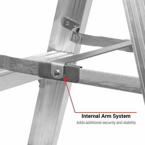 Climbrite CAL3S 3-Step Aluminium Double Sided Step Ladder – image 6