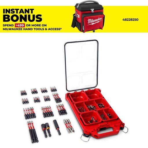 Milwaukee 48324050 100pce SHOCKWAVE PACKOUT Impact Driver Bit Set