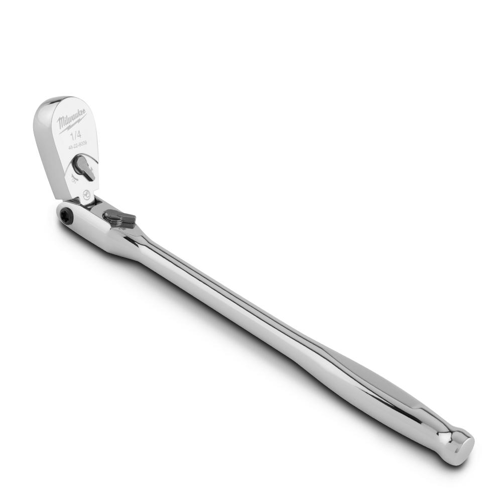 Milwaukee 48229009 229mm (9") 1/4" Drive Flex Head Extended Ratchet – image 6