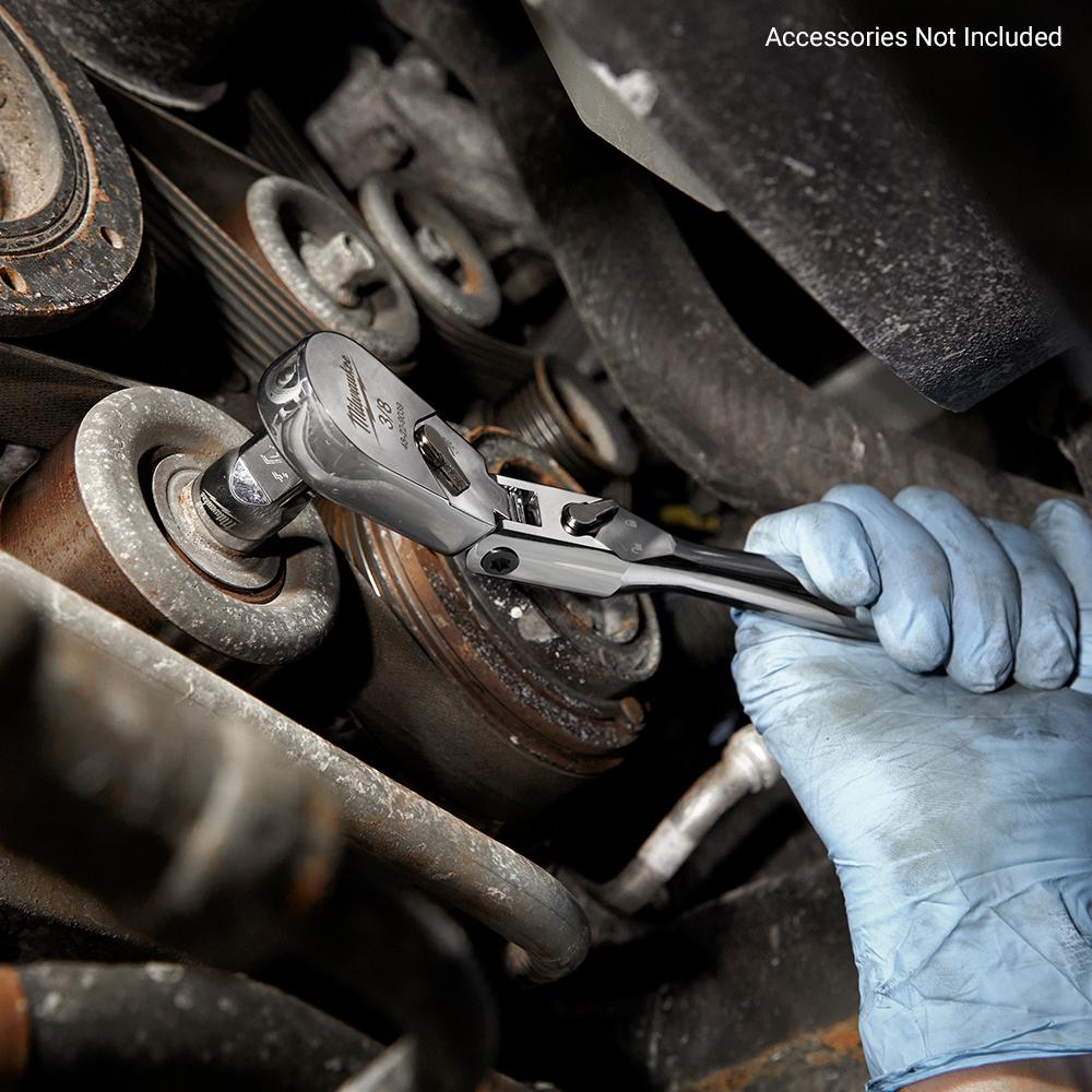 Milwaukee 48229039 229mm (9") 3/8" Drive Flex Head Ratchet – image 6