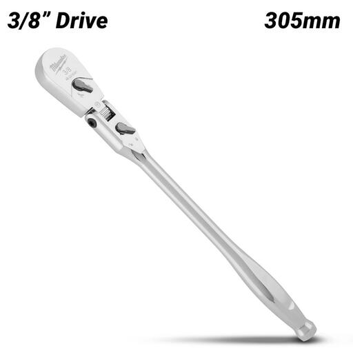 Milwaukee 48229041 305mm (12") 3/8" Drive Flex Head Extended Ratchet – image 2